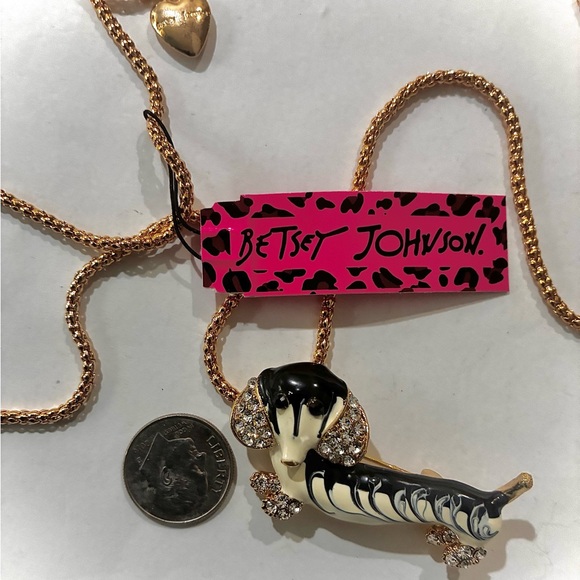 DACHSHUND PUPPY DOG NECKLACE Betsey Johnson inspired - Picture 6 of 10